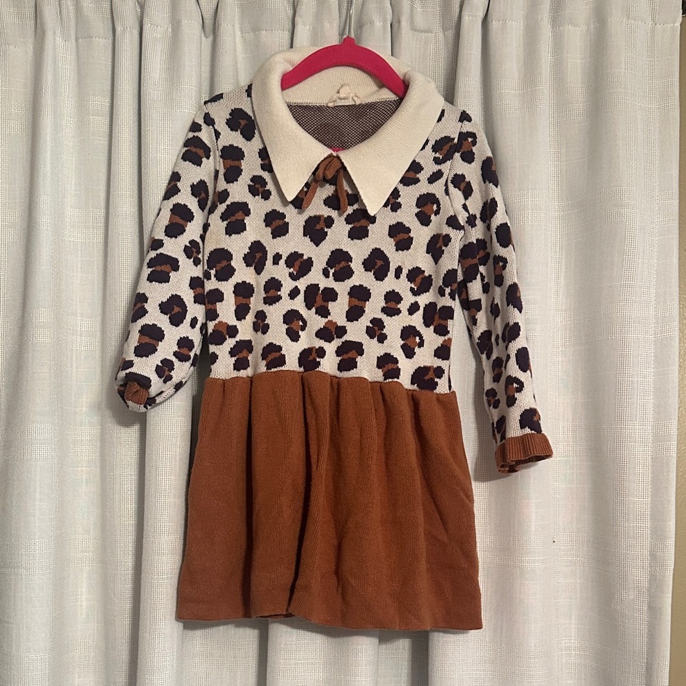 Girls Leopard Print Dress